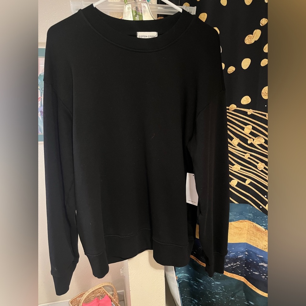 Cotton citizen black sweater size small